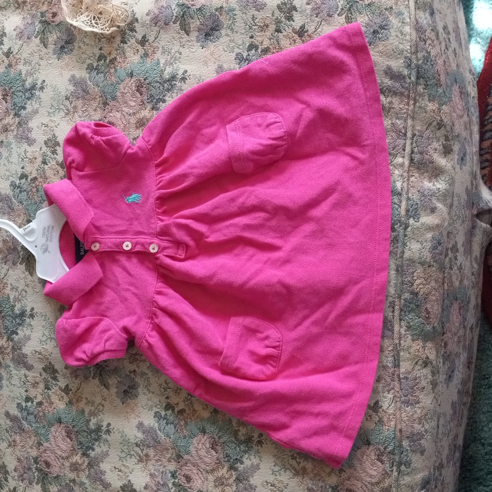 🌱3/$10🌱 Ralph Lauren polo pink Childs dress 9 month